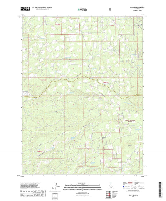 Grays Peak California US Topo Map Image