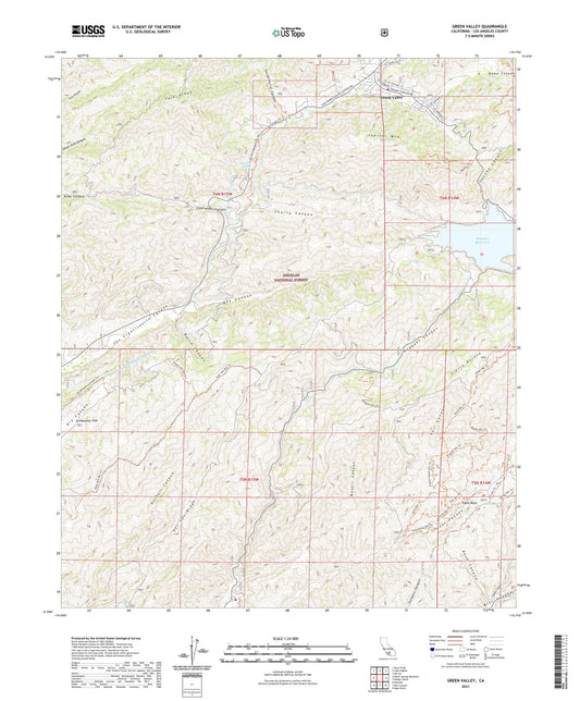Green Valley California US Topo Map Image