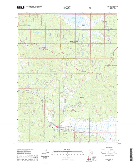 Greenville California US Topo Map Image