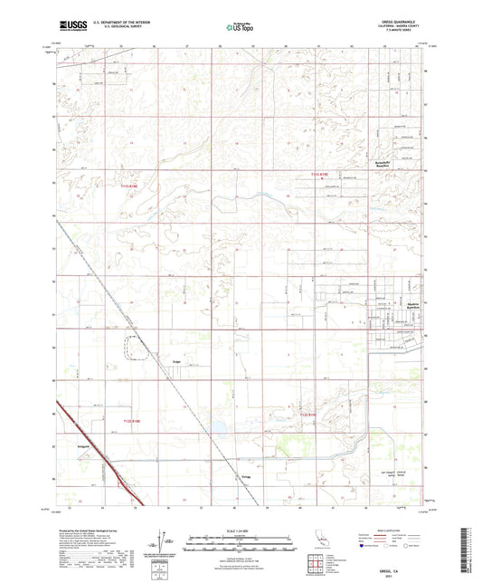 Gregg California US Topo Map Image