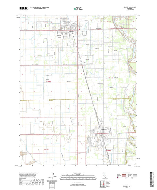 Gridley California US Topo Map Image
