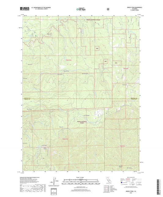 Grizzly Peak California US Topo Map Image