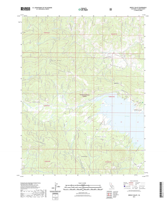 Grizzly Valley California US Topo Map Image