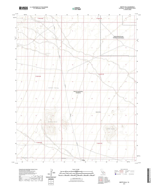 Grotto Hills California US Topo Map Image