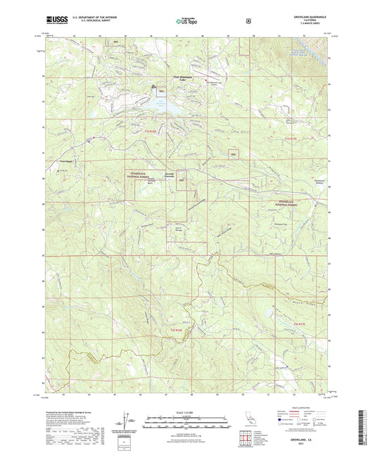 Groveland California US Topo Map Image
