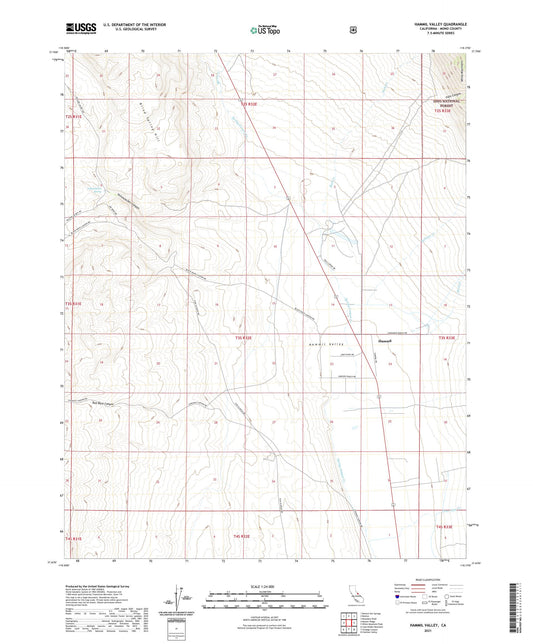 Hammil Valley California US Topo Map Image
