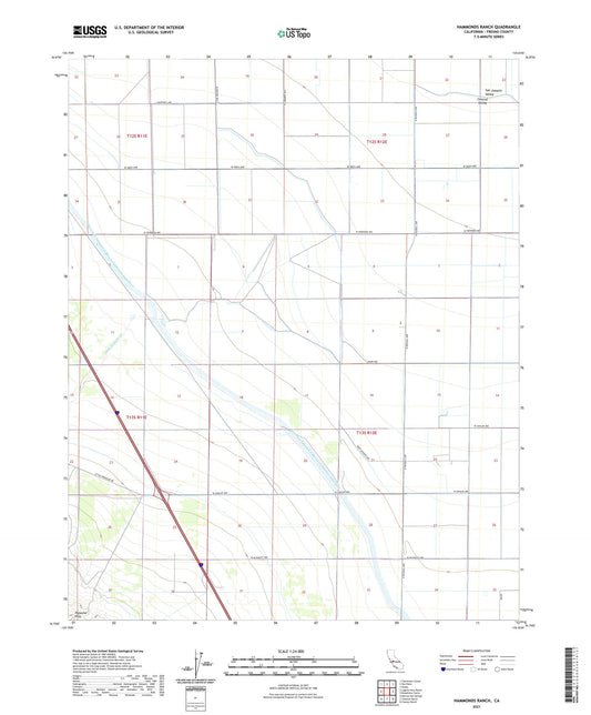 Hammonds Ranch California US Topo Map Image