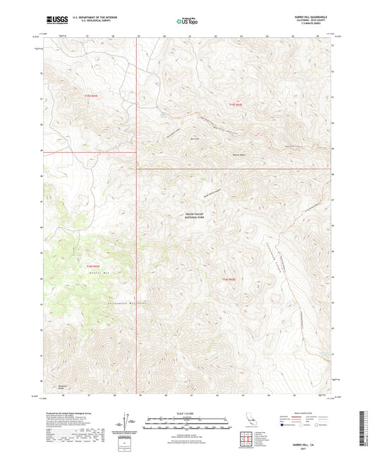 Harris Hill California US Topo Map Image