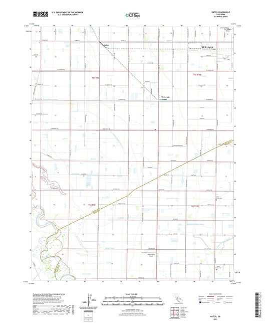 Hatch California US Topo Map Image