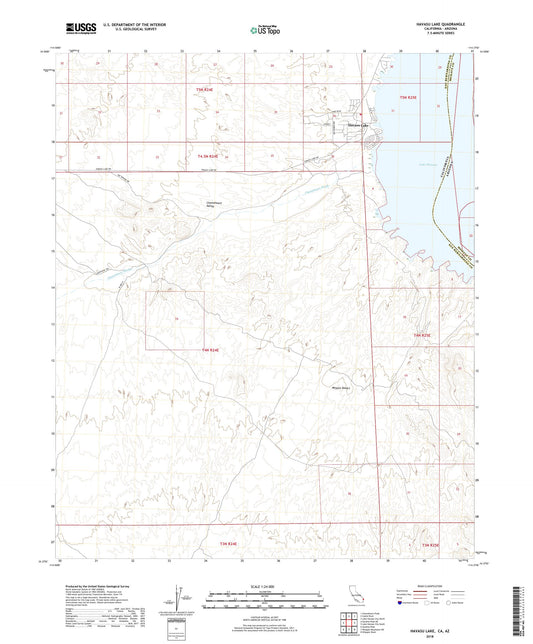 Havasu Lake California US Topo Map Image