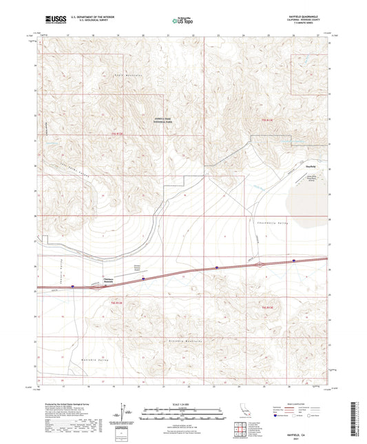 Hayfield California US Topo Map Image