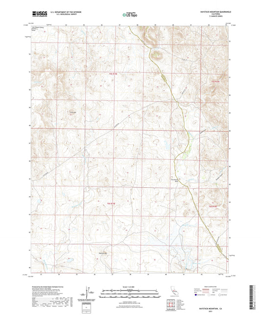 Haystack Mountain California US Topo Map Image