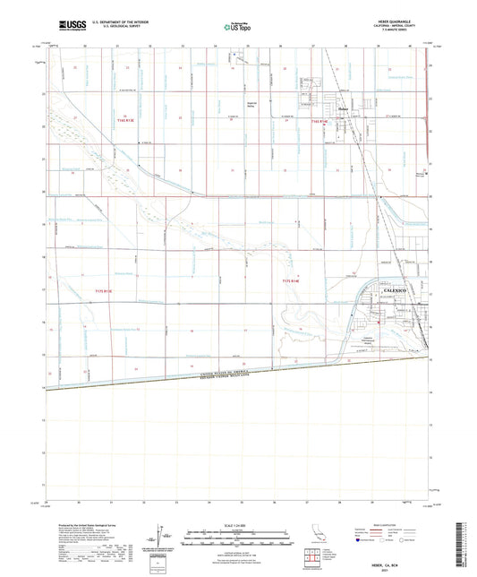 Heber California US Topo Map Image