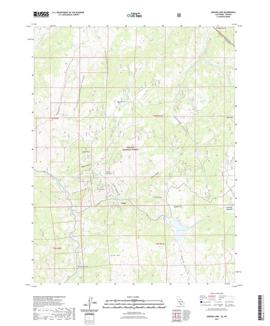 Heenan Lake California US Topo Map Image