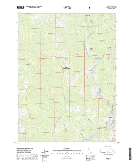 Helena California US Topo Map Image