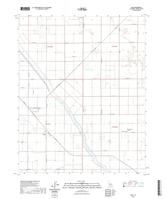 Helm California US Topo Map Image