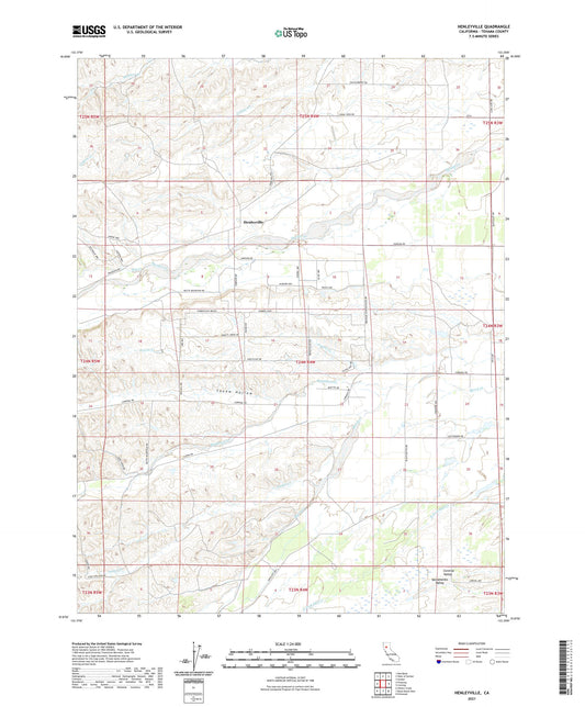 Henleyville California US Topo Map Image