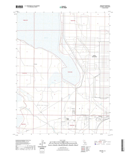 Herlong California US Topo Map Image