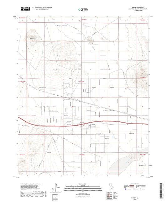 Hinkley California US Topo Map Image