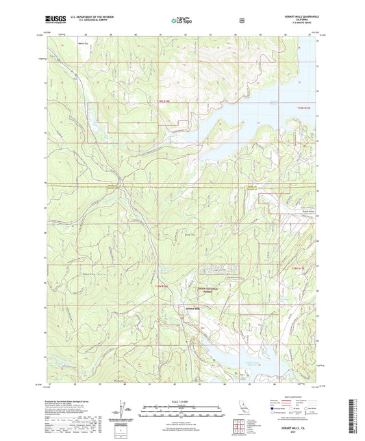 Hobart Mills California US Topo Map Image