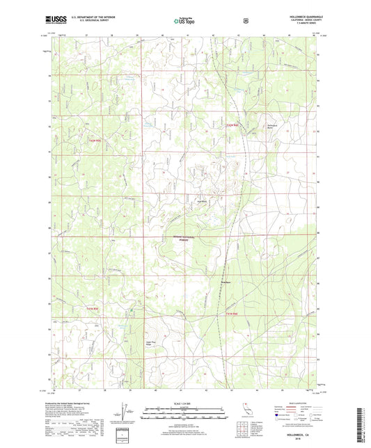 Hollenbeck California US Topo Map Image
