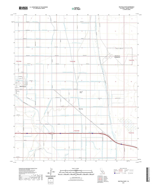 Holtville East California US Topo Map Image