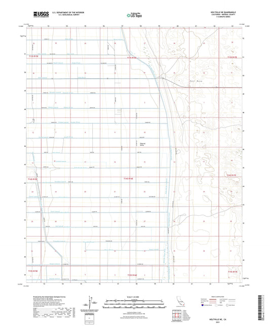 Holtville NE California US Topo Map Image