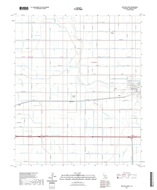 Holtville West California US Topo Map Image