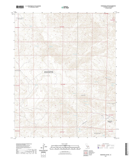 Homewood Canyon California US Topo Map Image