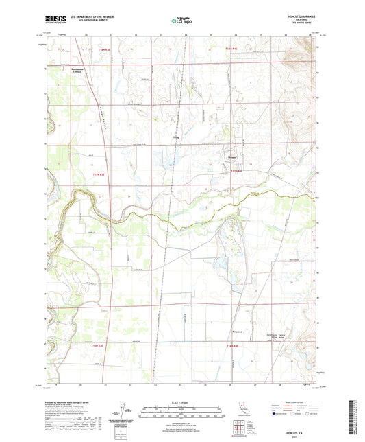 Honcut California US Topo Map Image