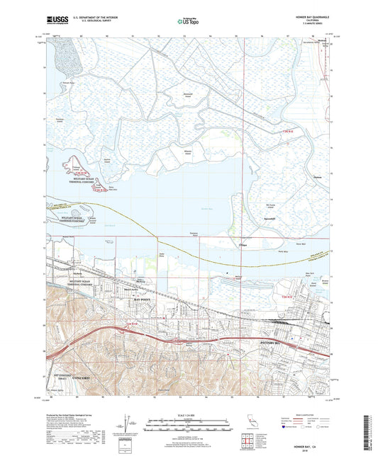 Honker Bay California US Topo Map Image