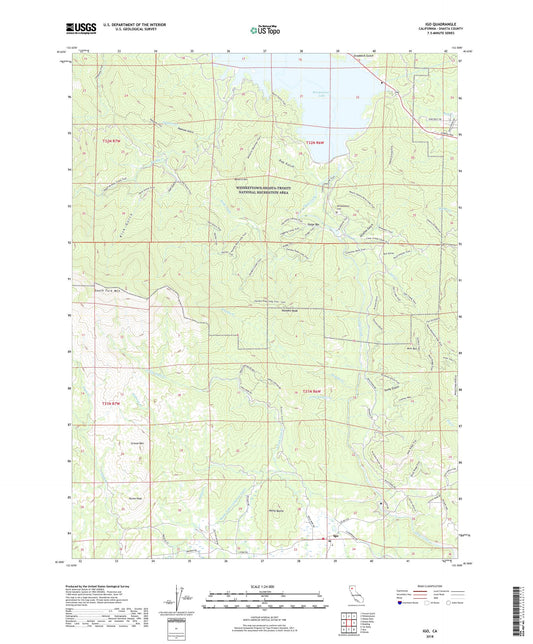 Igo California US Topo Map Image