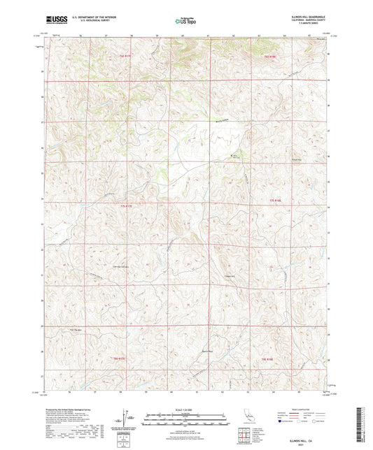 Illinois Hill California US Topo Map Image