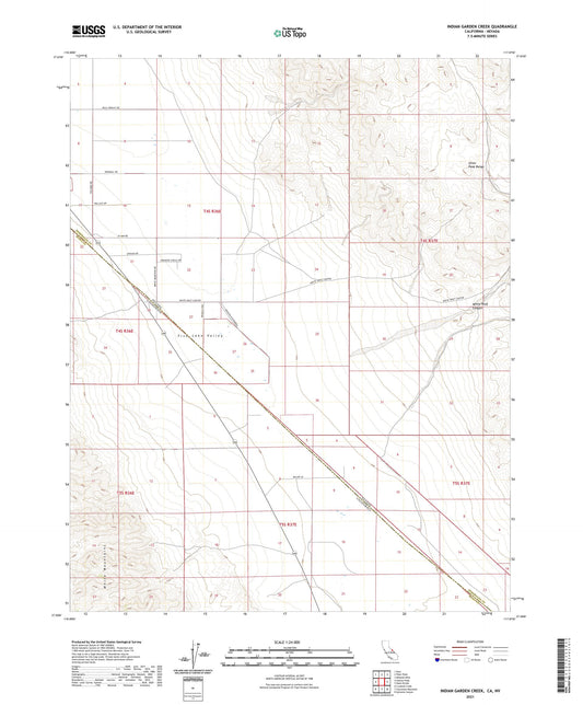 Indian Garden Creek California US Topo Map Image
