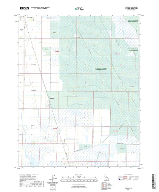 Ingomar California US Topo Map Image