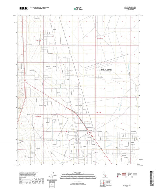 Inyokern California US Topo Map Image
