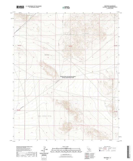Iron Ridge California US Topo Map Image