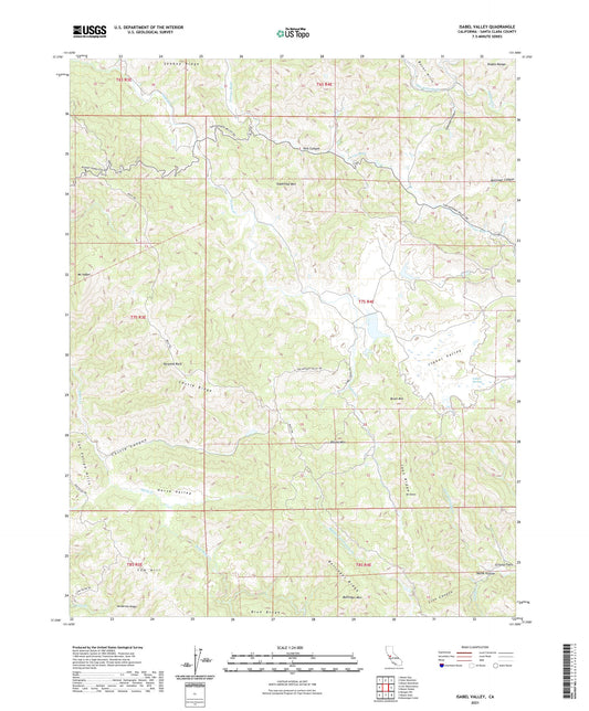 Isabel Valley California US Topo Map Image