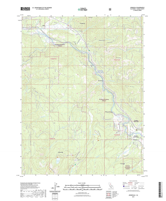 Johnsville California US Topo Map Image