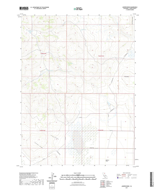 Juniper Ridge California US Topo Map Image