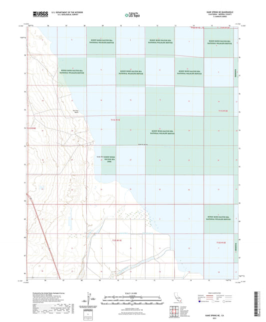 Kane Spring NE California US Topo Map Image