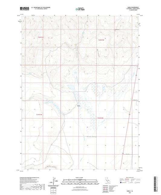 Karlo California US Topo Map Image