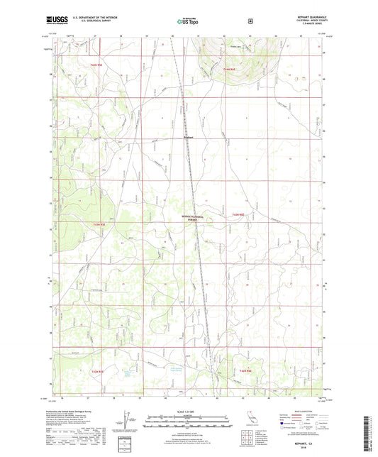 Kephart California US Topo Map Image