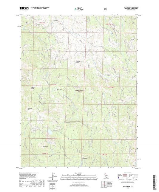 Kettle Rock California US Topo Map Image