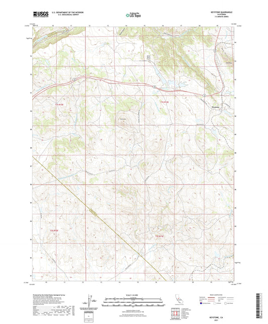 Keystone California US Topo Map Image