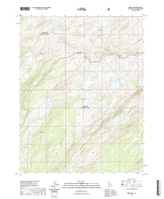 Kibbie Lake California US Topo Map Image