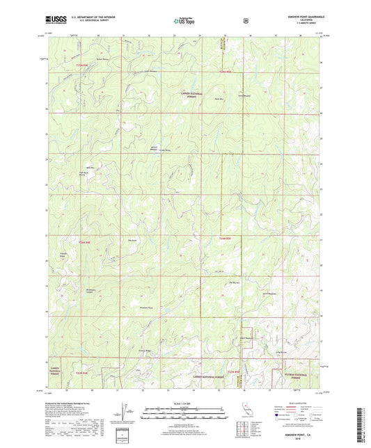 Kimshew Point California US Topo Map Image