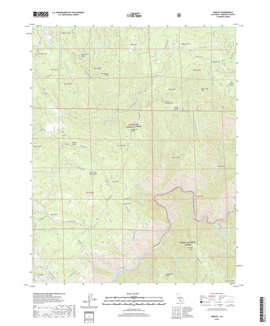 Kinsley California US Topo Map Image