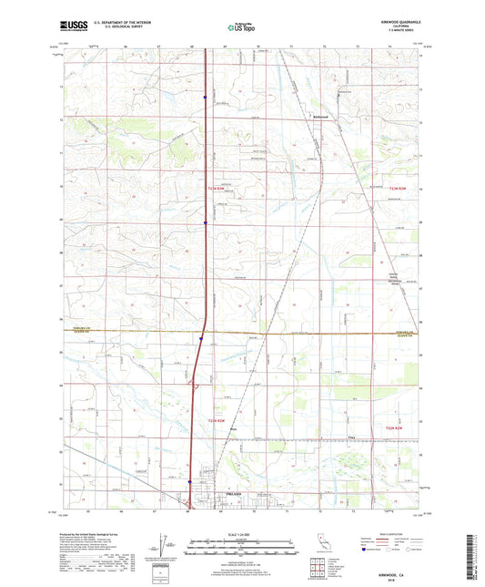 Kirkwood California US Topo Map Image