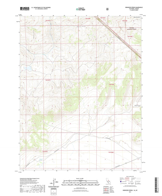 Kirkwood Spring California US Topo Map Image